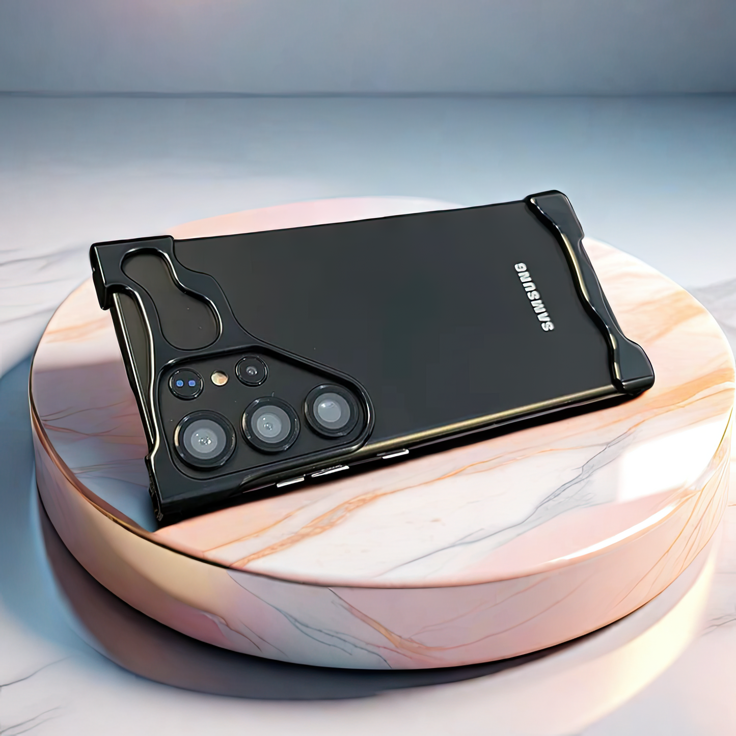 Protège Galaxy S25 Ultra luxe et unique fait en aluminum avec protection des caméras incluse / حماية Galaxy S25 Ultra فاخرة فريدة من نوعها و مع حماية لزجاج الكاميرات