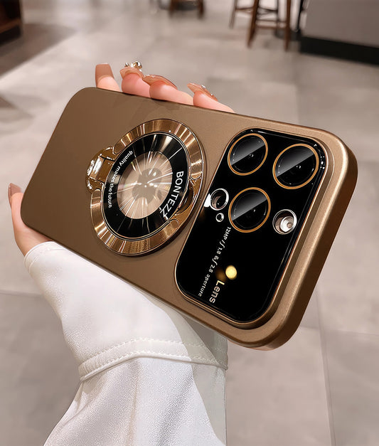 Coque 16 pro max avec support et protection de caméra intégrée /  غطاء لآيفون 16 برو ماكس مع حامل وحماية مدمجة للكاميرا