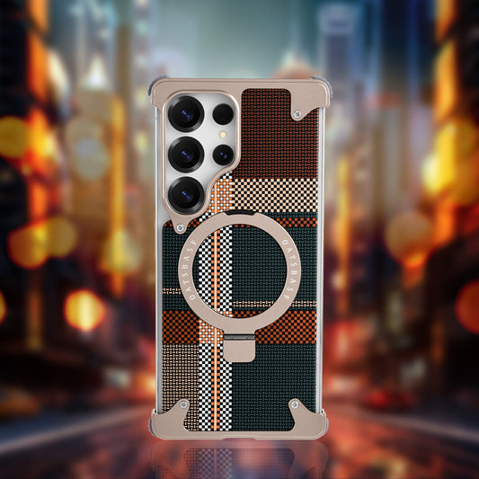 Coque S25 Ultra en Kevlar et Métal حماية فاخرة من كيفلر و المعدن