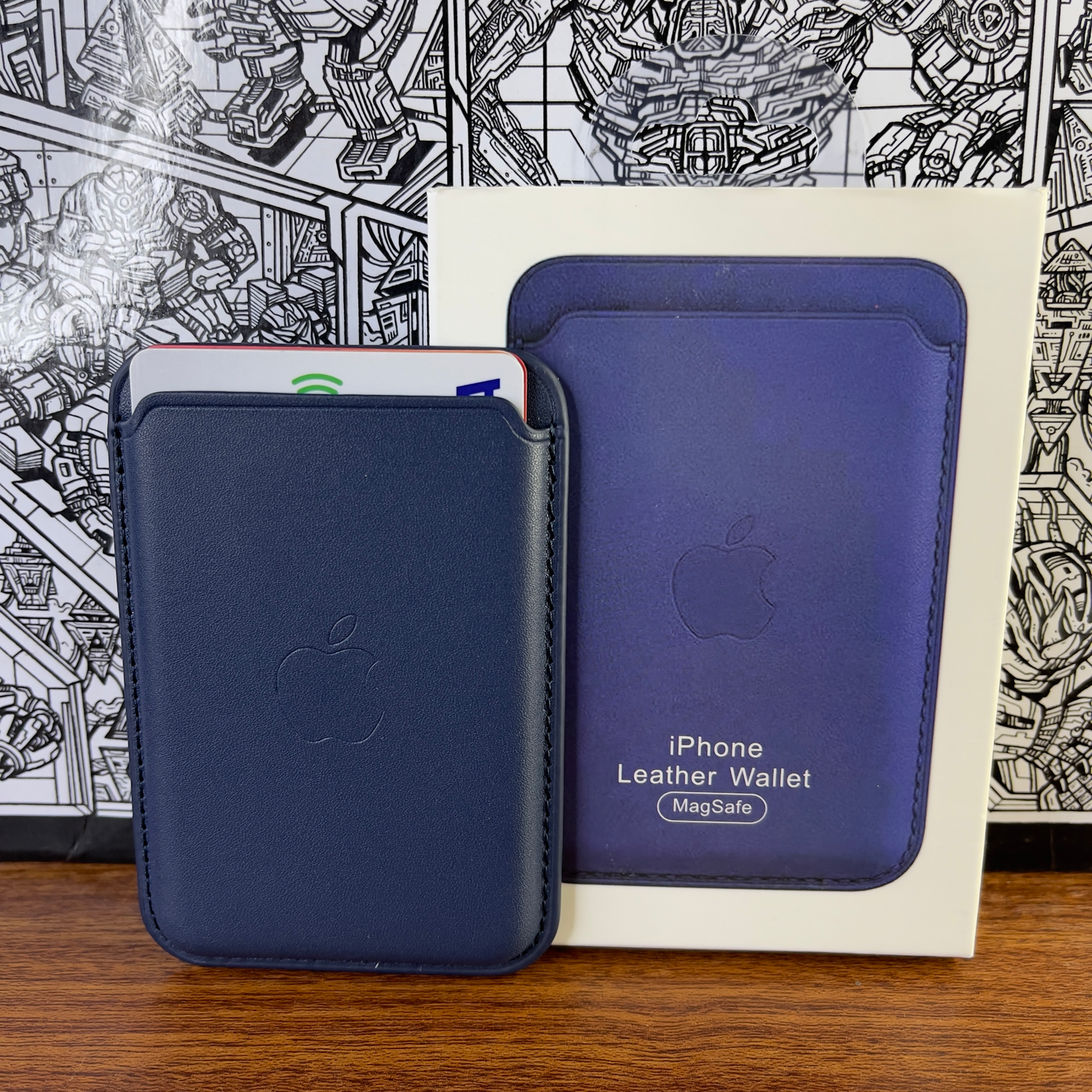 Porte-cartes apple cuir magsafe / حامل بطاقات آبل جلد ماڨسيف