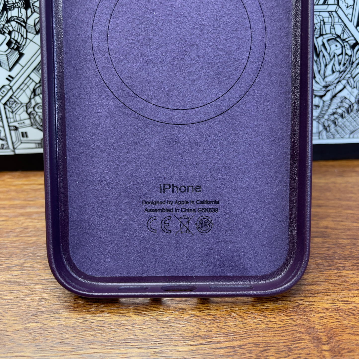 Protège apple cuir 13 pro max magsafe / حماية آبل جلد 13 برو ماكس ماڨسيف