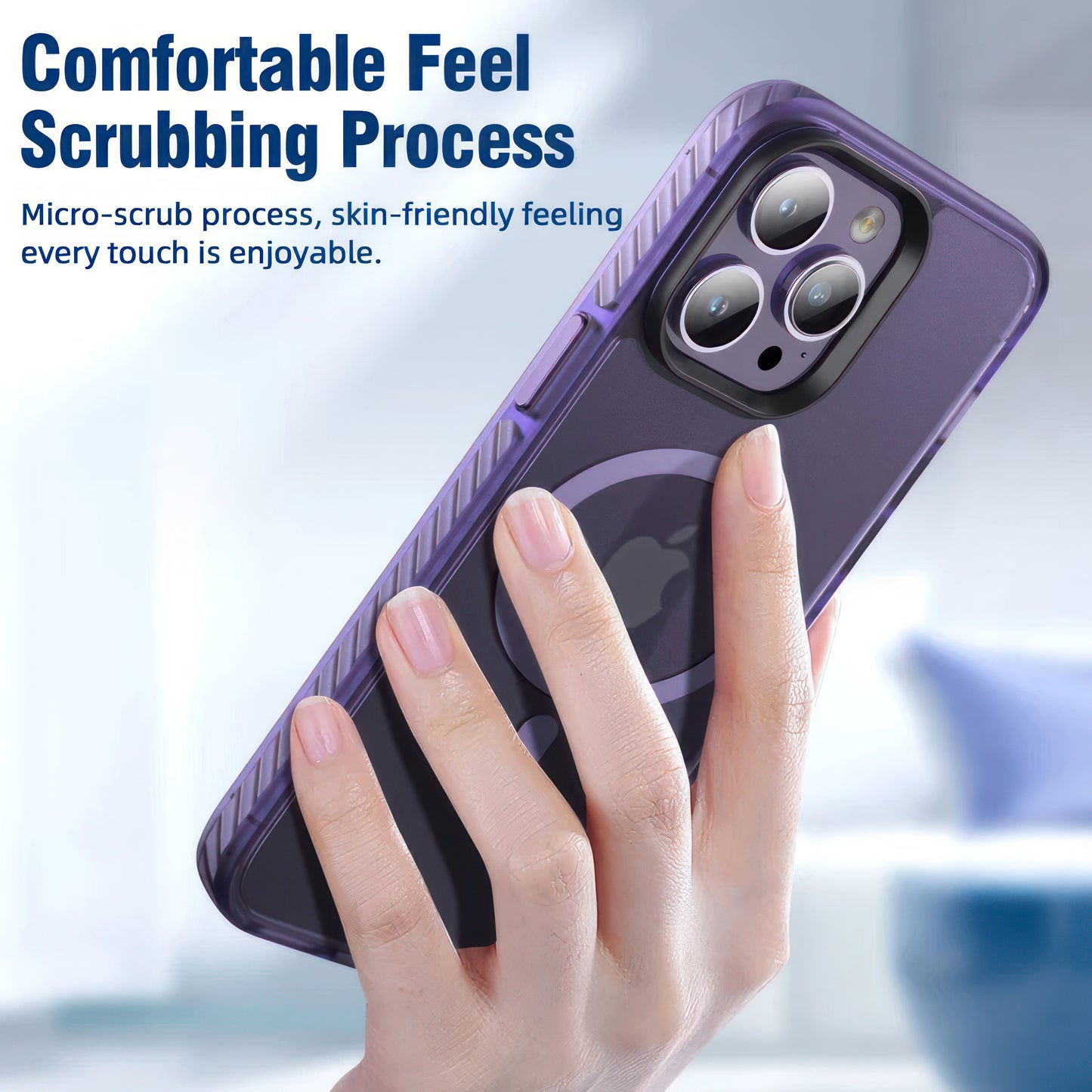 Coque 14 pro max toucher très doux et protections des bords renforcées  /  حماية ل 14 برو ماكس بملمس ناعم جداً و حماية معززة للحواف