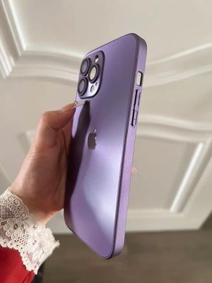 Coque 14 pro max réflective avec logo Apple et protection de caméra intégrée