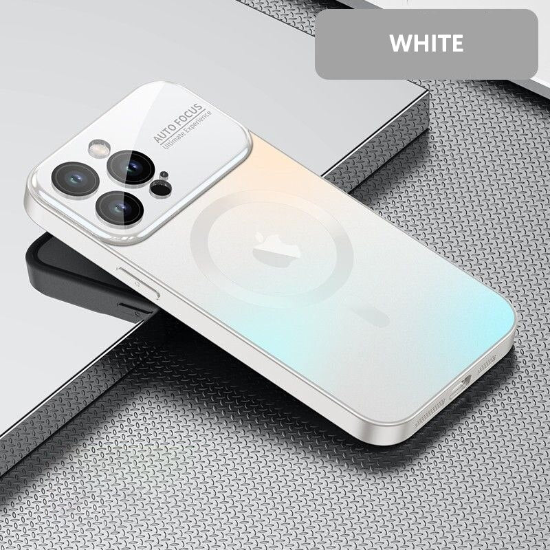 Coque Luxe 14 pro max magsafe avec protection de caméra en fibre de verre