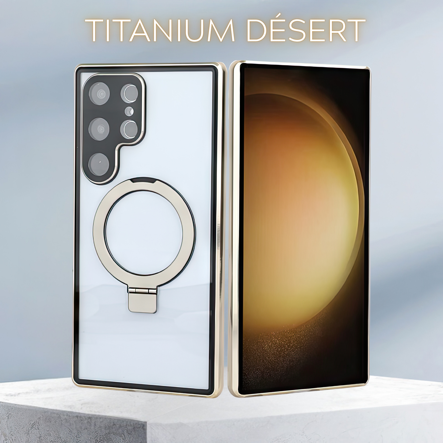 Coque S25 Ultra double face métallique protection 360° avec filtre fumée / S25 Ultra حماية معدنية 360° درجة مع فيلتر حماية الخصوصية مع تقنية ماڨسيف وحماية مدمجة للكاميرات
