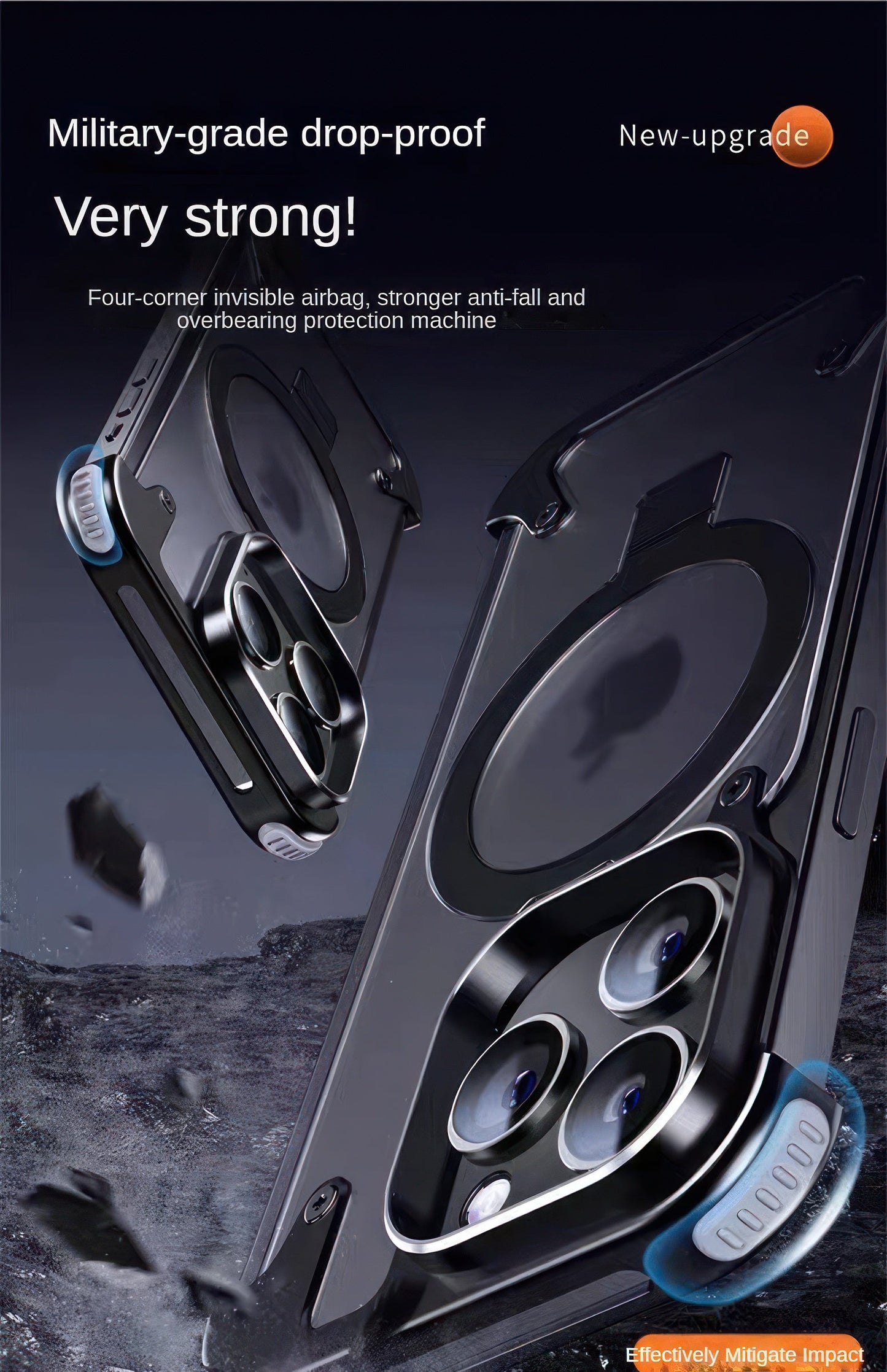 Coque 15/14 pro max métal luxe / حماية 14/15 برو ماكس فاخرة من المعدن