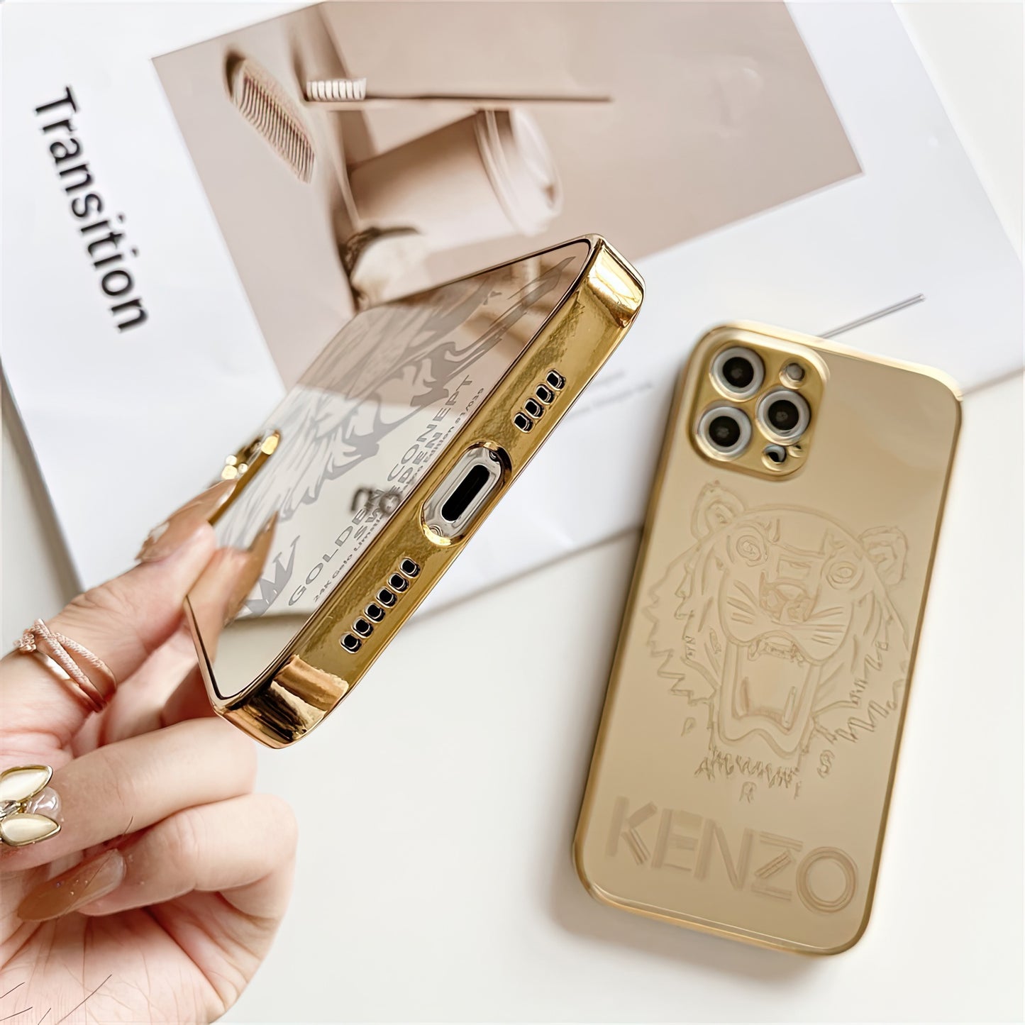 iPhone 16 Pro Max Gold Case