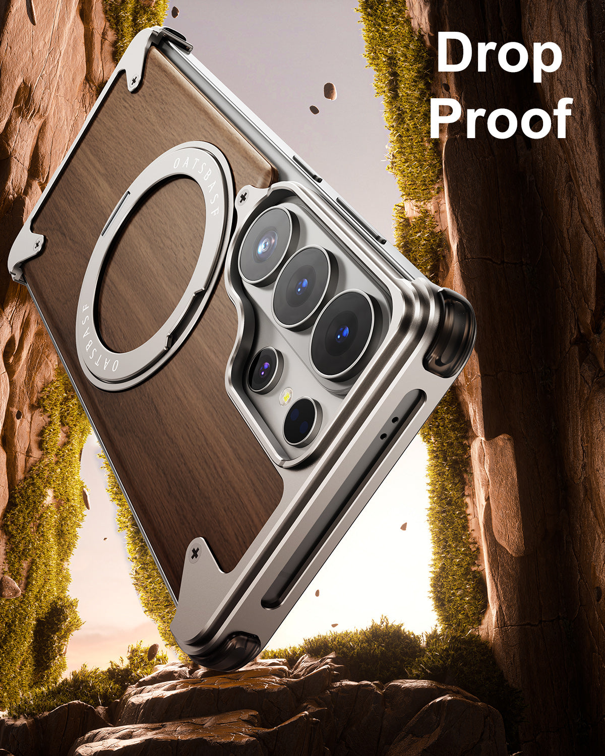 Coque S26 Ultra en Bois Massif et Métal حمايةS26 Ultra فاخرة من الخشب و المعدن