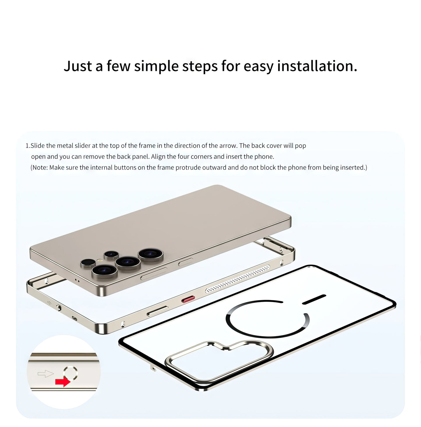 S26 ULTRA ALUMINIUM FRAME CASE