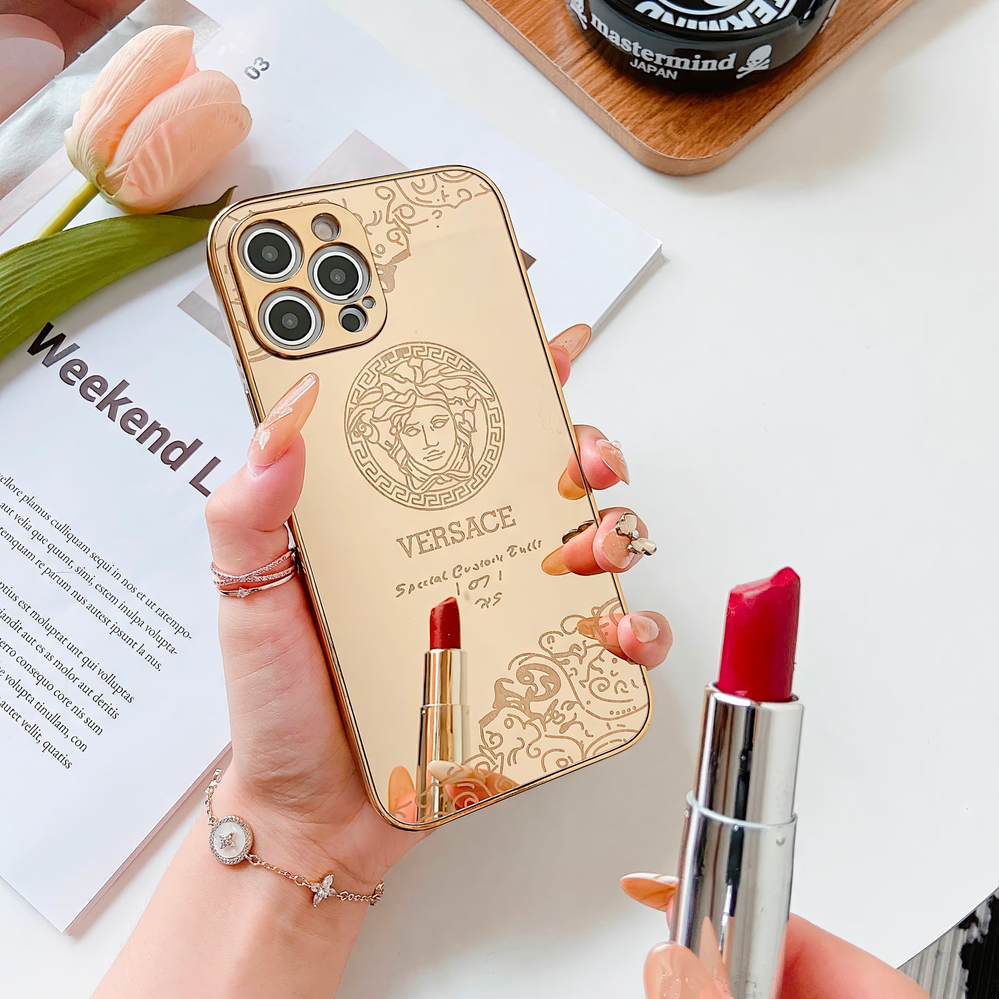 iPhone 16 Pro Max Gold Case