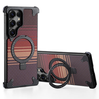 Coque S25 Ultra en Kevlar et Métal حماية فاخرة من كيفلر و المعدن