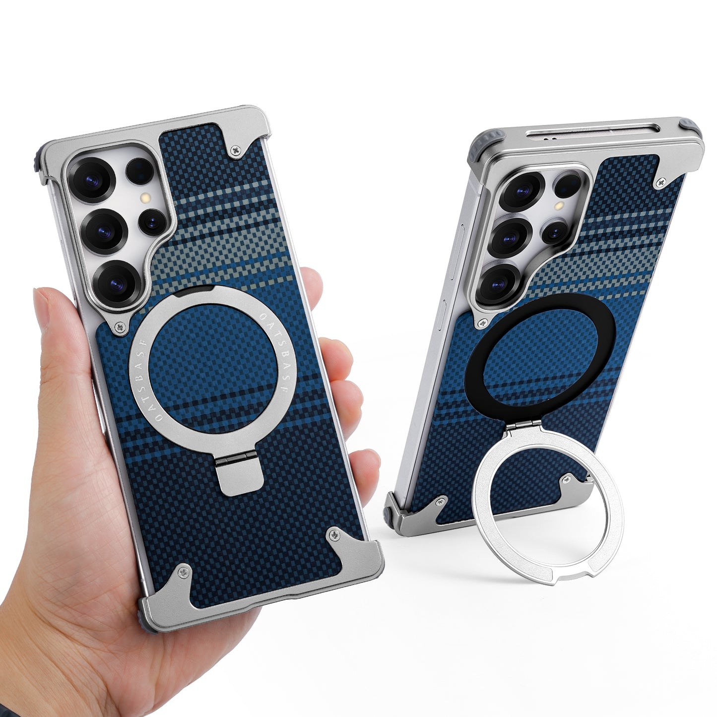 Coque S25 Ultra en Kevlar et Métal حماية فاخرة من كيفلر و المعدن