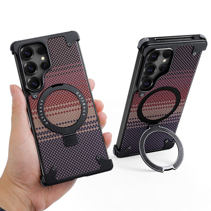 Coque S25 Ultra en Kevlar et Métal حماية فاخرة من كيفلر و المعدن