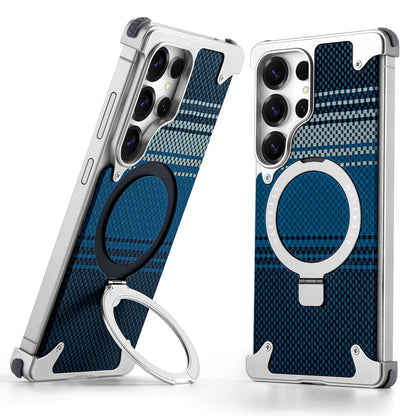 Coque S25 Ultra en Kevlar et Métal حماية فاخرة من كيفلر و المعدن
