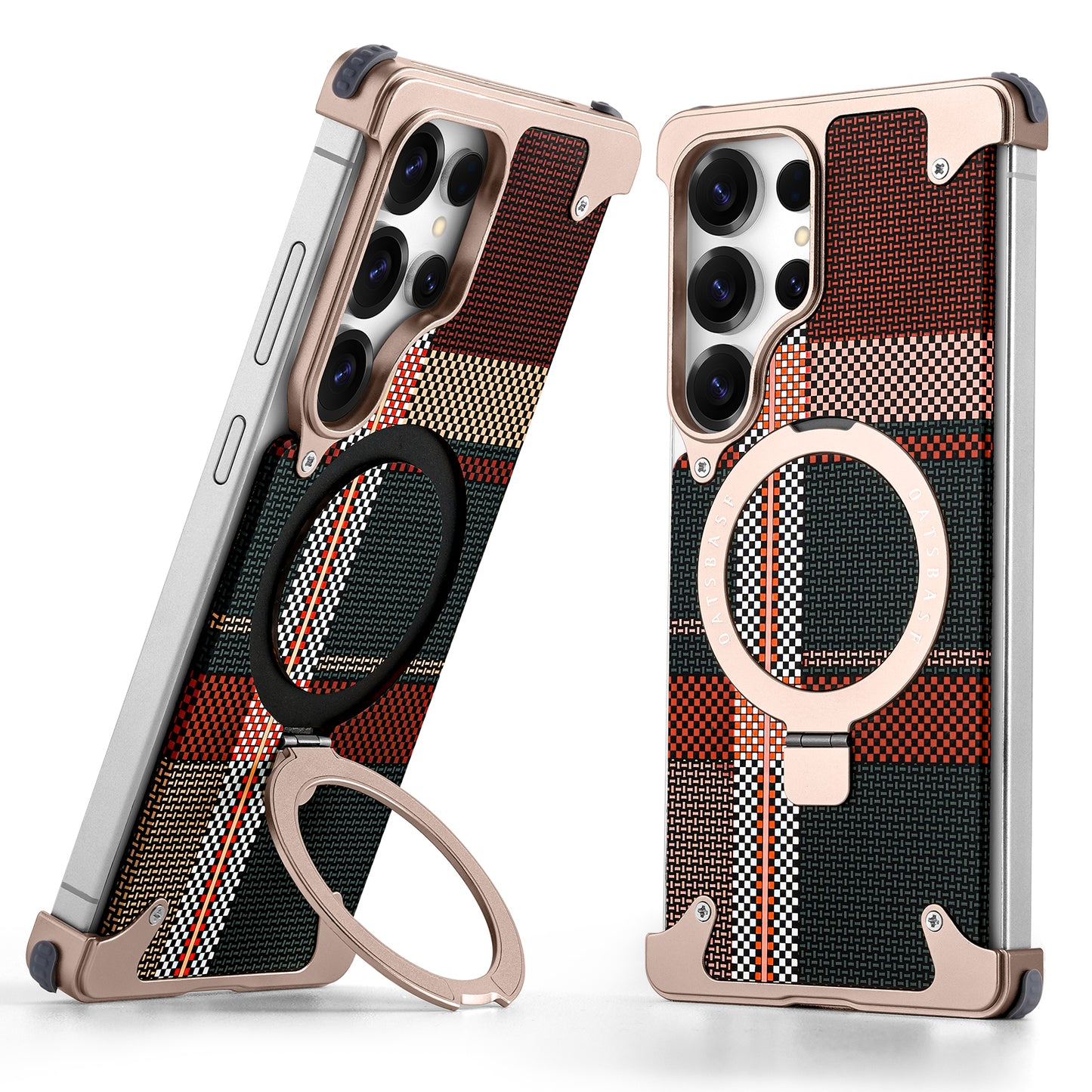 Coque S25 Ultra en Kevlar et Métal حماية فاخرة من كيفلر و المعدن