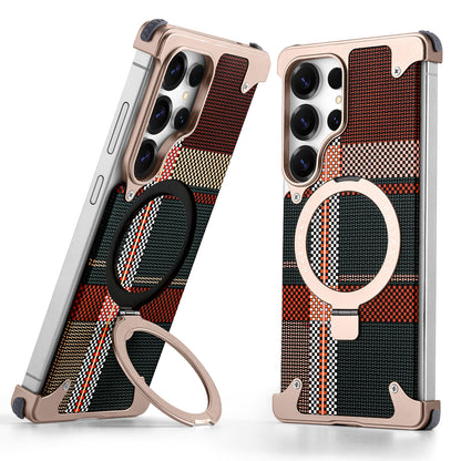 Coque S25 Ultra en Kevlar et Métal حماية فاخرة من كيفلر و المعدن