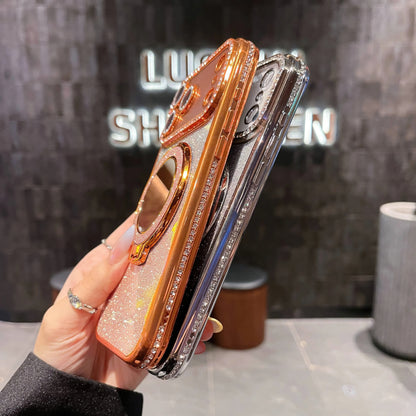 Pochette Brillante iPhone 17 pro max avec miroir magsafe avec protection de caméra intégrée / كيس لامعة مع  مرآة لآيفون 17 برو ماكس مع تقنية ماڨسيف وحماية مدمجة للكاميرا