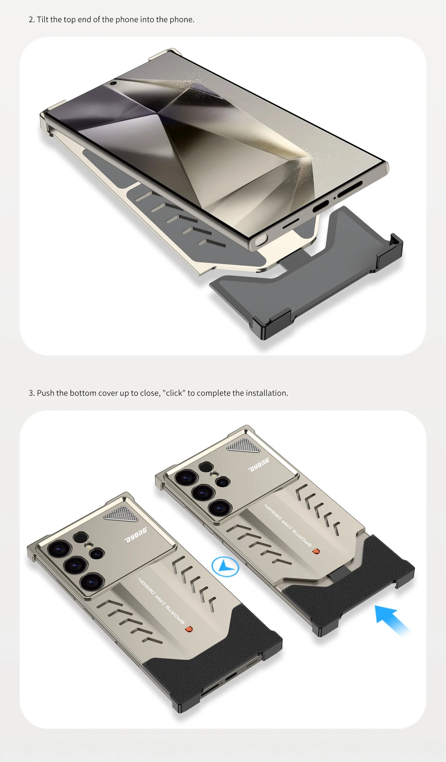 S25 Ultra Case Sport Metal