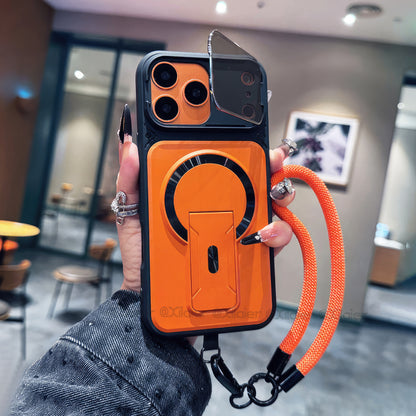 Protège iPhone 17 pro max magsafe avec support et protection de caméra ouvrable / حماية 17 برو ماكس ماجسيف مزودة بحامل وحماية للكاميرا قابلة للفتح
