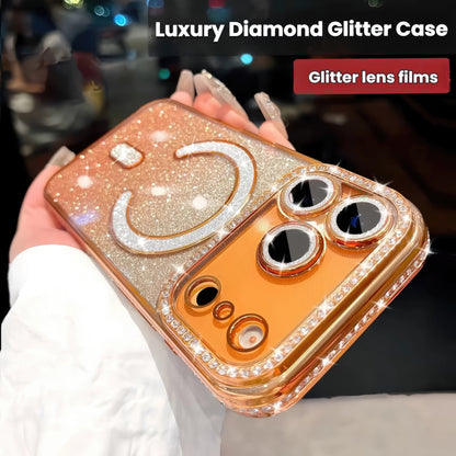 Pochette Brillante iPhone 17 pro max magsafe avec protection de caméra intégrée / كيس لامعة لآيفون 17 برو ماكس  مع تقنية ماڨسيف وحماية مدمجة للكاميرا 2