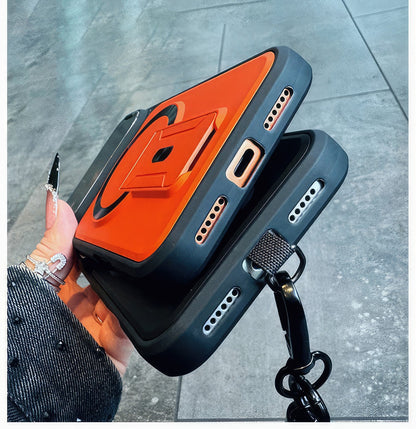 Protège iPhone 17 pro max magsafe avec support et protection de caméra ouvrable / حماية 17 برو ماكس ماجسيف مزودة بحامل وحماية للكاميرا قابلة للفتح