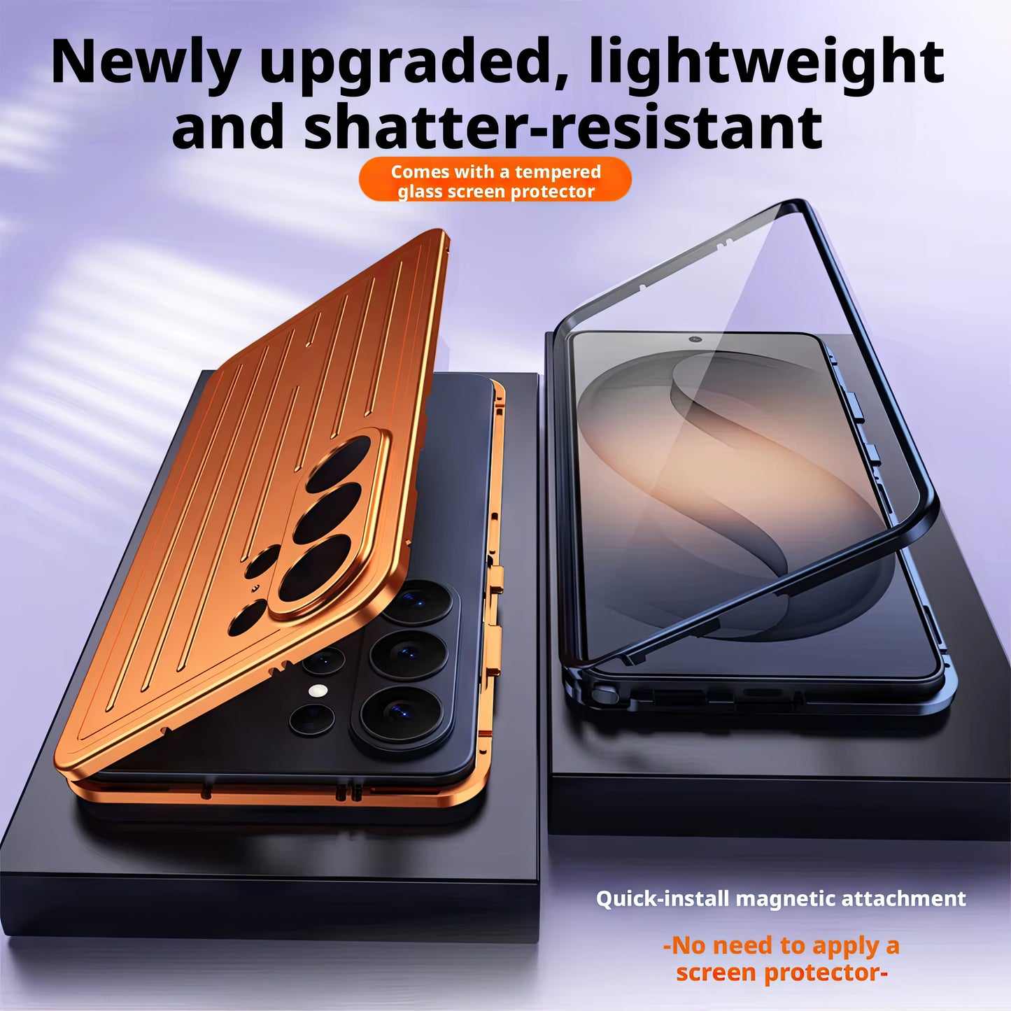 Coque S26 Ultra double face métallique protection 360°  / S26 Ultra حماية معدنية 360° درجة