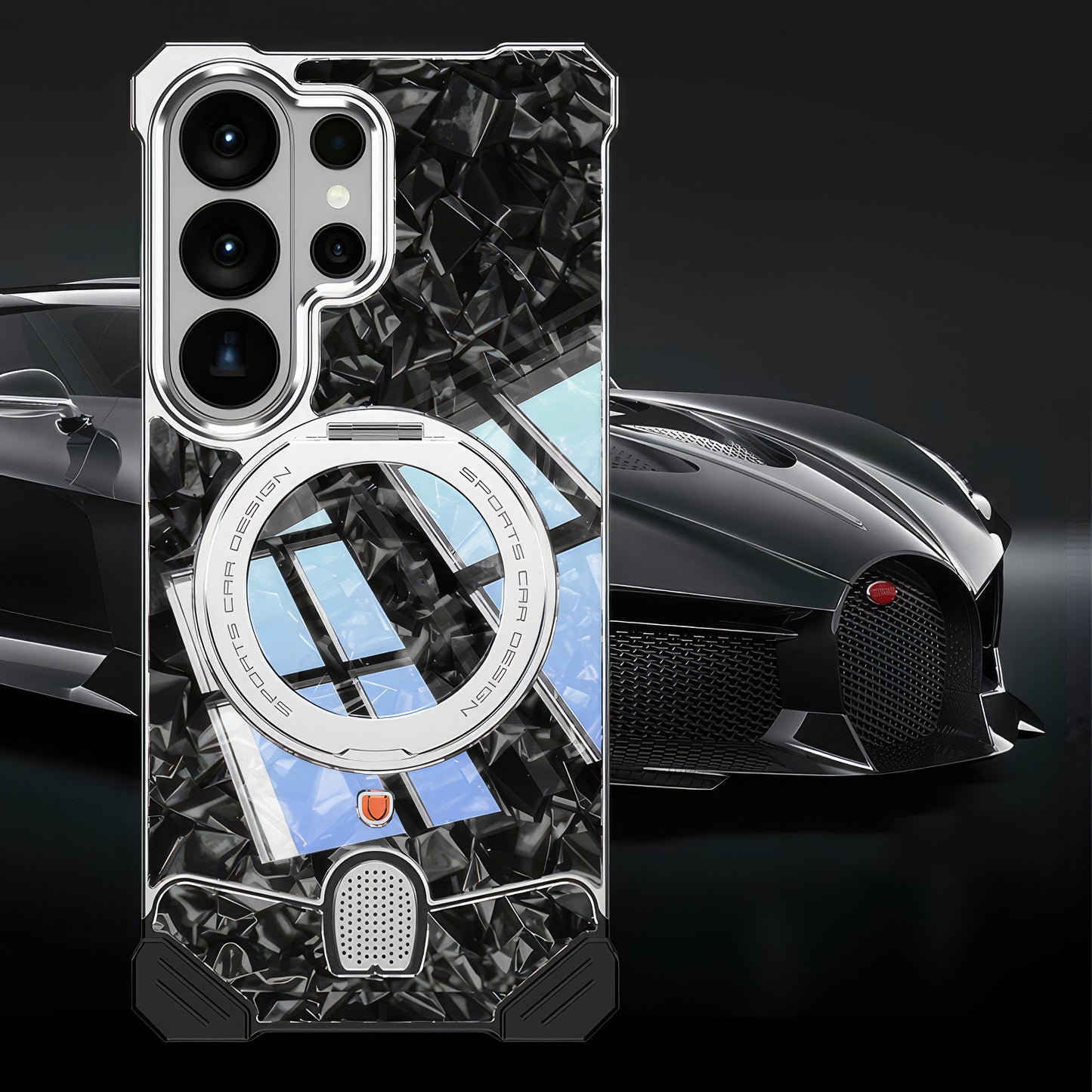 S26 Ultra Case Sport Metal Carbon Fiber
