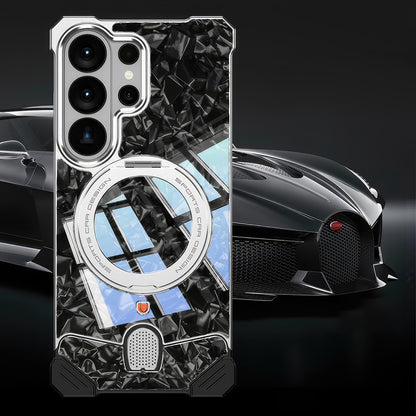 S26 Ultra Case Sport Metal Carbon Fiber