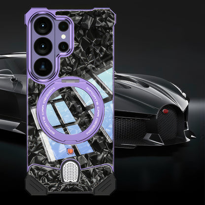 S26 Ultra Case Sport Metal Carbon Fiber