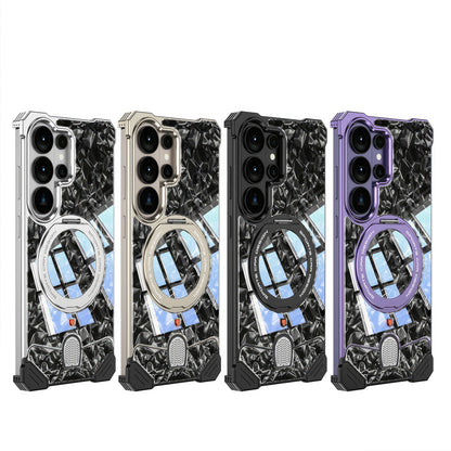 S26 Ultra Case Sport Metal Carbon Fiber