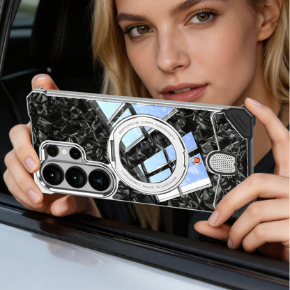 S26 Ultra Case Sport Metal Carbon Fiber