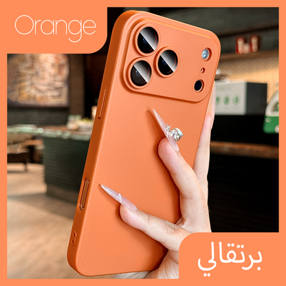 Pochette iPhone 17 pro max Minimaliste avec logo apple et protection de caméra intégrée / كيس لآيفون 17 برو ماكس مينيماليست مع شعار أبل و حماية مدمجة للكاميرا