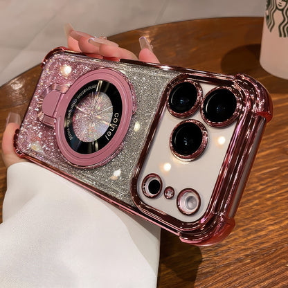 Coque 17 pro max avec support et protection de caméra intégrée /  غطاء لآيفون 17 برو ماكس مع حامل وحماية مدمجة للكاميرا