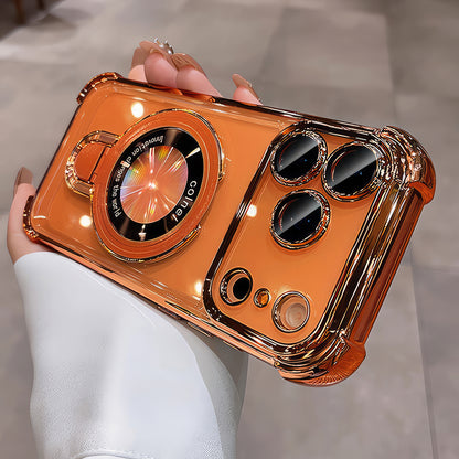 Coque 17 pro max avec support et protection de caméra intégrée /  غطاء لآيفون 17 برو ماكس مع حامل وحماية مدمجة للكاميرا