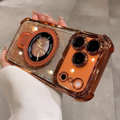 Coque 17 pro max avec support et protection de caméra intégrée /  غطاء لآيفون 17 برو ماكس مع حامل وحماية مدمجة للكاميرا