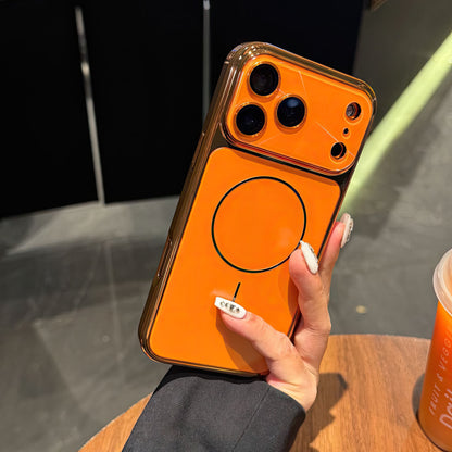 Pochette iPhone 17 pro max magsafe avec logo apple et protection de caméra intégrée / كيس لآيفون 17 برو ماكس شعار أبل مع تقنية ماڨسيف وحماية مدمجة للكاميرا