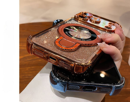 Coque 17 pro max avec support et protection de caméra intégrée /  غطاء لآيفون 17 برو ماكس مع حامل وحماية مدمجة للكاميرا