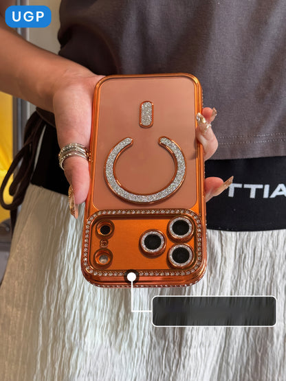 Pochette Brillante iPhone 17 pro max magsafe avec protection de caméra intégrée / كيس لامعة لآيفون 17 برو ماكس  مع تقنية ماڨسيف وحماية مدمجة للكاميرا