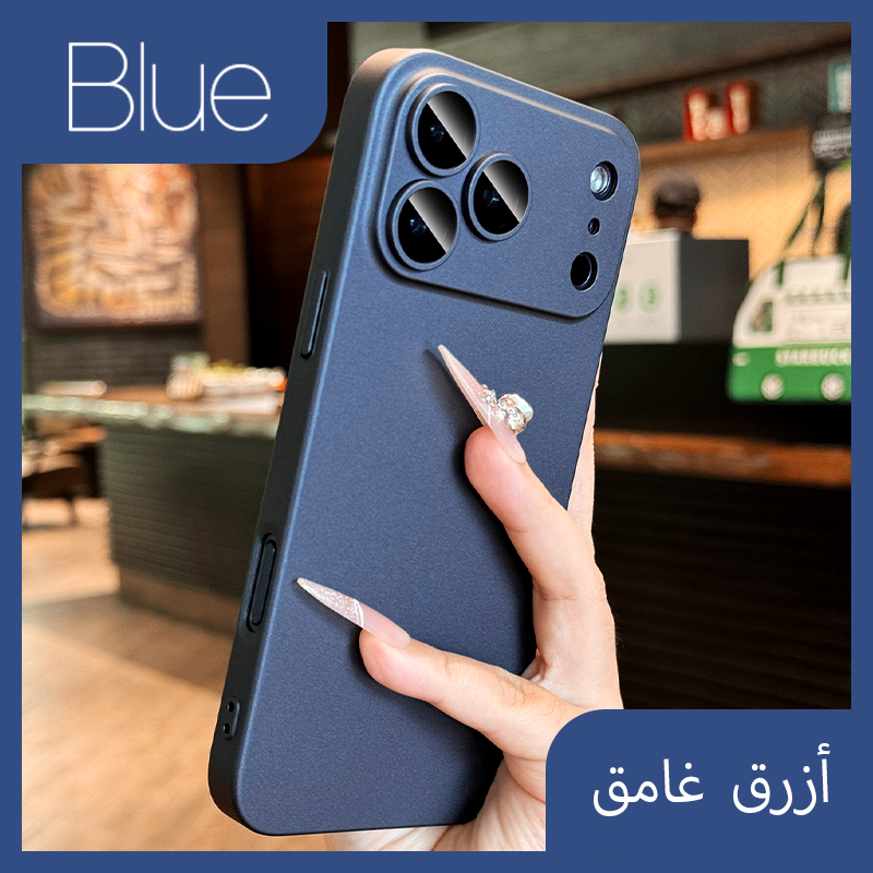 Pochette iPhone 17 pro max Minimaliste avec logo apple et protection de caméra intégrée / كيس لآيفون 17 برو ماكس مينيماليست مع شعار أبل و حماية مدمجة للكاميرا