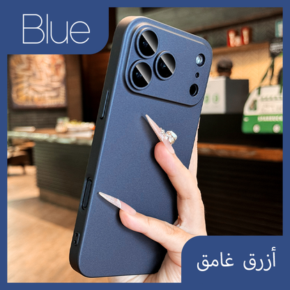 Pochette iPhone 17 pro max Minimaliste avec logo apple et protection de caméra intégrée / كيس لآيفون 17 برو ماكس مينيماليست مع شعار أبل و حماية مدمجة للكاميرا