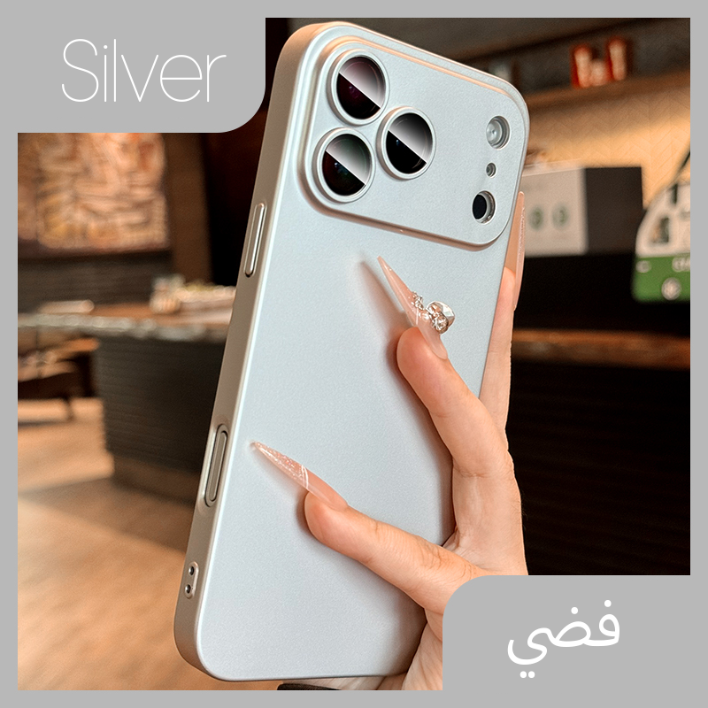 Pochette iPhone 17 pro max Minimaliste avec logo apple et protection de caméra intégrée / كيس لآيفون 17 برو ماكس مينيماليست مع شعار أبل و حماية مدمجة للكاميرا