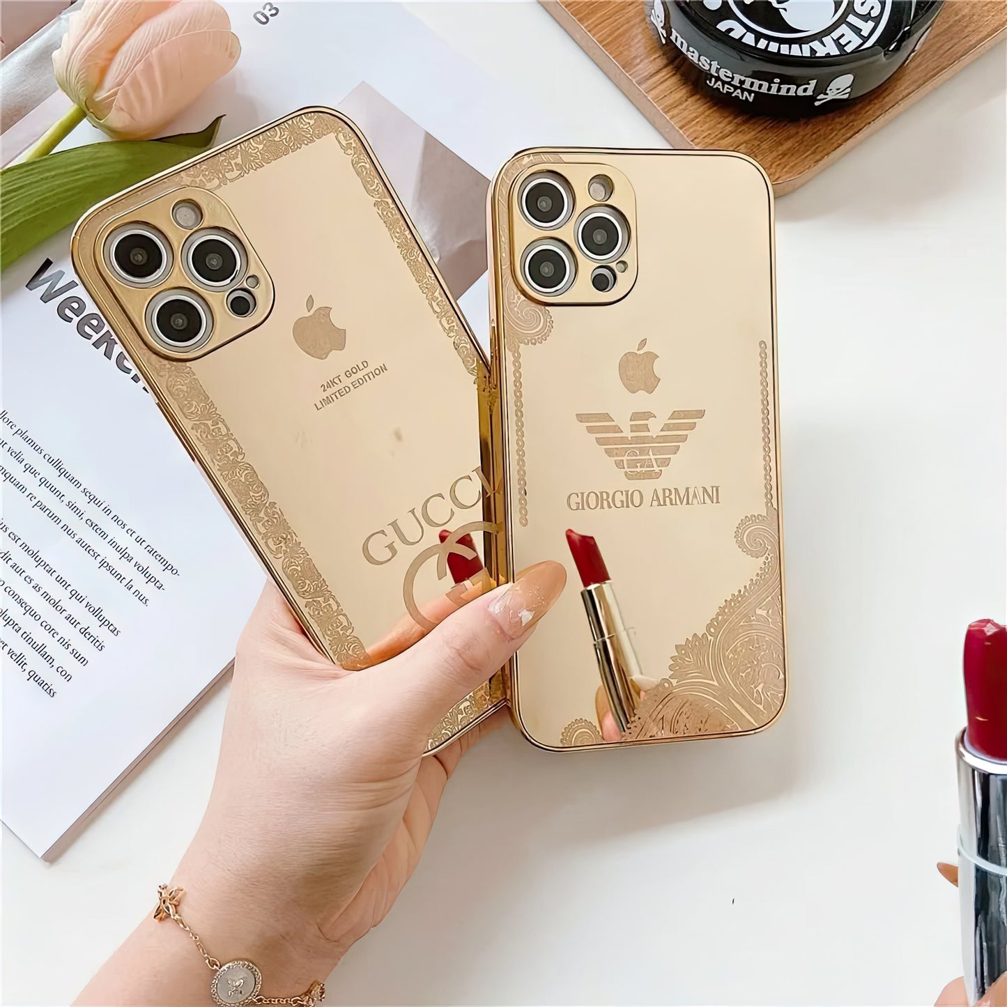 iPhone 16 Pro Max Gold Case