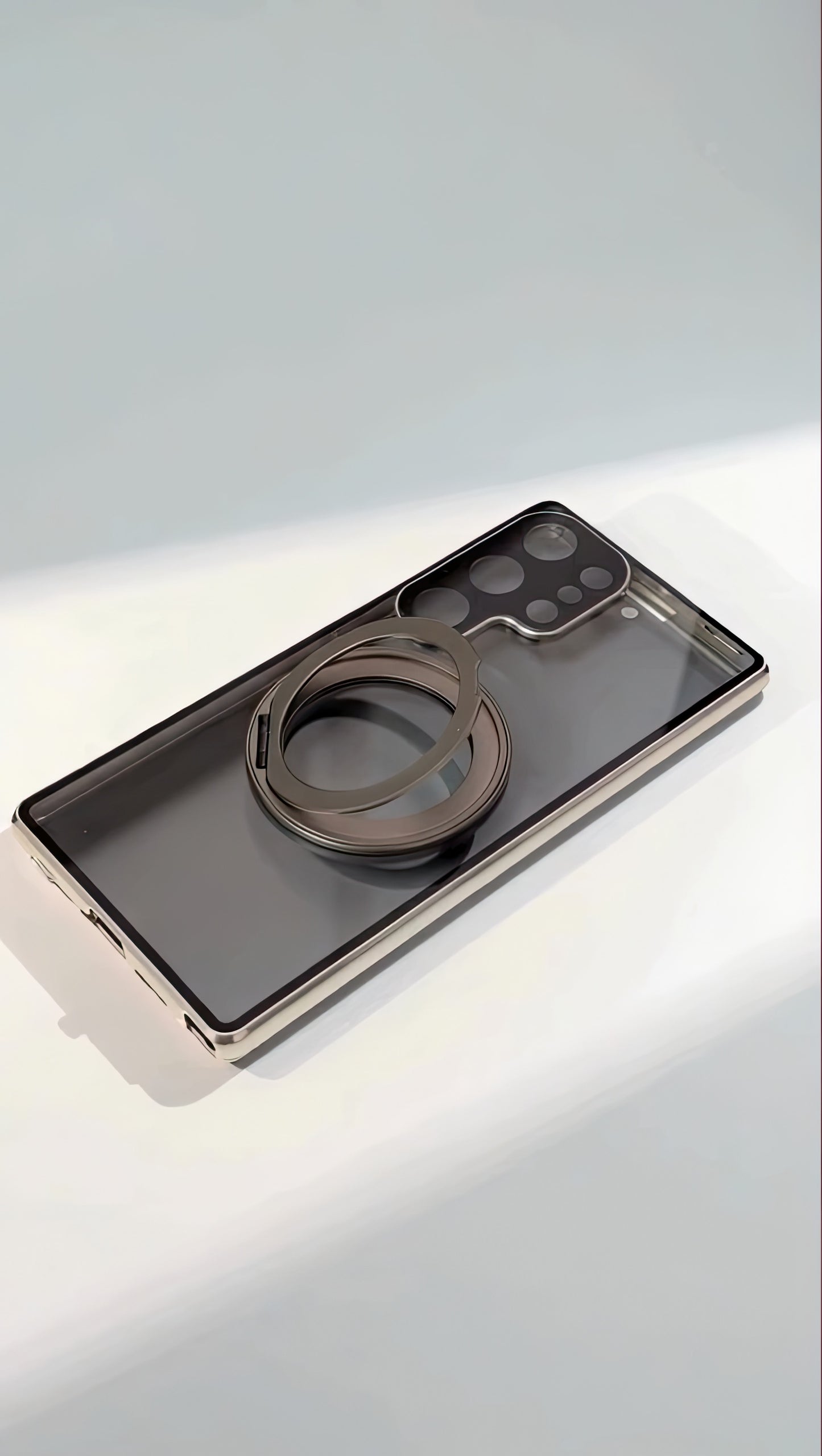 Coque S25 Ultra double face métallique protection 360° avec filtre fumée / S25 Ultra حماية معدنية 360° درجة مع فيلتر حماية الخصوصية مع تقنية ماڨسيف وحماية مدمجة للكاميرات
