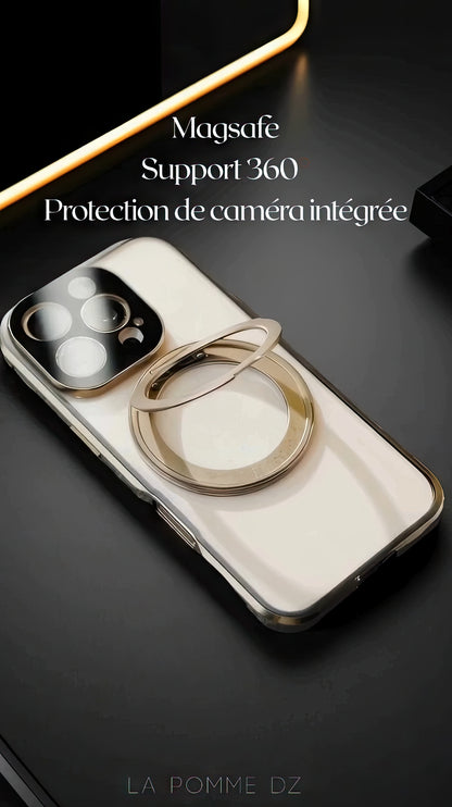Coque 16 pro max double face métallique protection 360° avec filtre fumée  / غطاء 16 برو ماكس من الخلف و الامام معدني 360° درجة مع فيلتر حماية الخصوصية