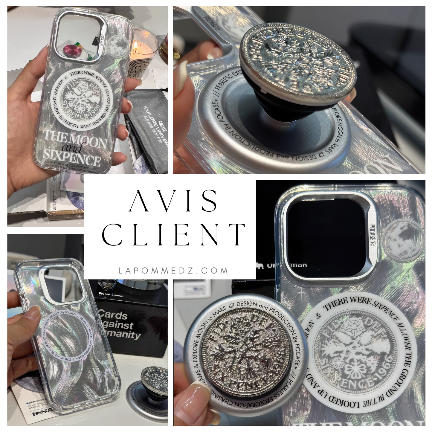 Moon Case Iphone 16 Pro Max Magsafe + Support Pop-Up