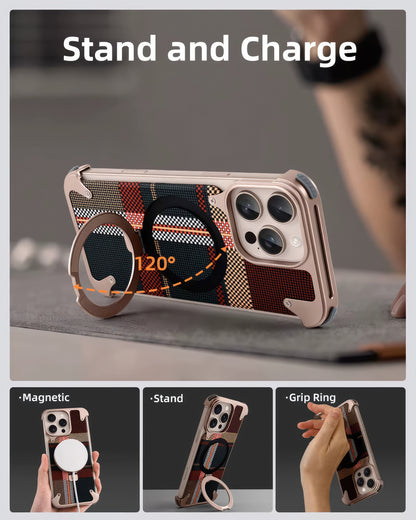 Coque 16 pro max en Kevlar et Métal حماية 16 برو ماكس فاخرة من كيفلر و المعدن