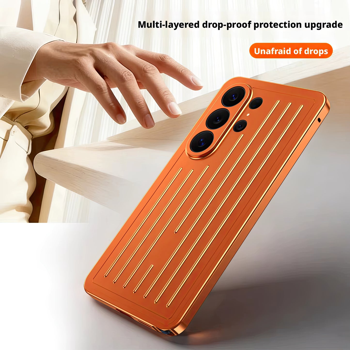 Coque S26 Ultra double face métallique protection 360°  / S26 Ultra حماية معدنية 360° درجة