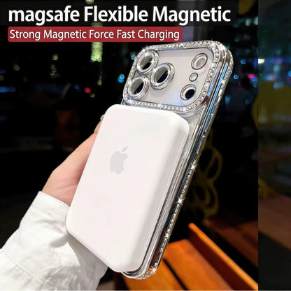 Pochette Brillante iPhone 17 pro max magsafe avec protection de caméra intégrée / كيس لامعة لآيفون 17 برو ماكس  مع تقنية ماڨسيف وحماية مدمجة للكاميرا 2