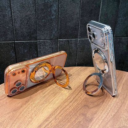 Pochette Brillante iPhone 17 pro max avec miroir magsafe avec protection de caméra intégrée / كيس لامعة مع  مرآة لآيفون 17 برو ماكس مع تقنية ماڨسيف وحماية مدمجة للكاميرا