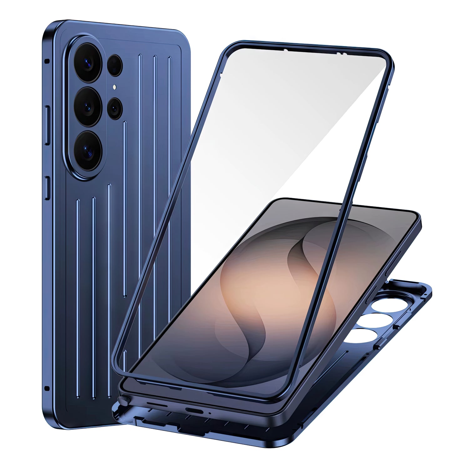 Coque S26 Ultra double face métallique protection 360°  / S26 Ultra حماية معدنية 360° درجة